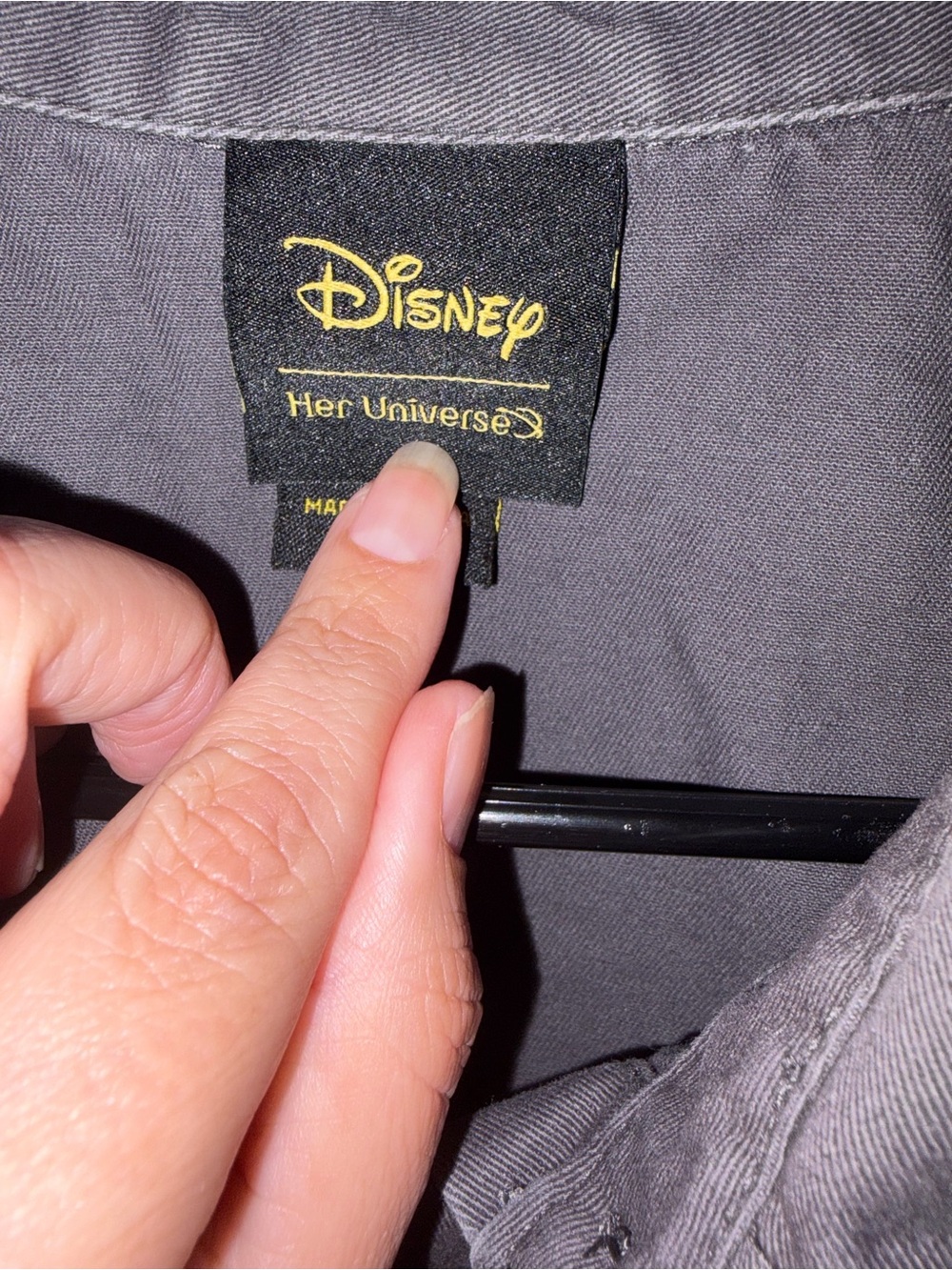 Disney Gray Utility Jacket with Lion King Patch - Women's - Picture 5 of 6